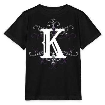 Letter K letter -K - Stanley/Stella MINI CREATOR Kids’ T-Shirt - black - Front - Mikhail (115cm)