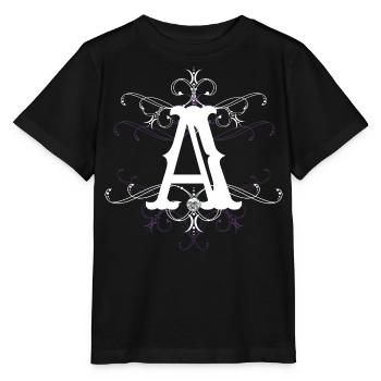 Lettre A, point A) - T-shirt bio MINI CREATOR Stanley/Stella Enfant - noir - Devant - Mikhail (115cm)