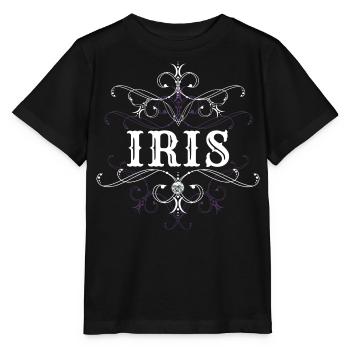Iris Name Vorname Personalisiert - Stanley/Stella Kinder T-Shirt MINI CREATOR  - Schwarz - Vorne - Mikhail (115cm)