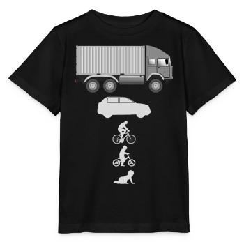 Evolution Container LKW - Stanley/Stella Kinder T-Shirt MINI CREATOR  - Schwarz - Vorne - Mikhail (115cm)