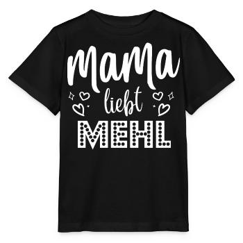 mama liebt mehl - Stanley/Stella Kinder T-Shirt MINI CREATOR  - Schwarz - Vorne - Mikhail (115cm)