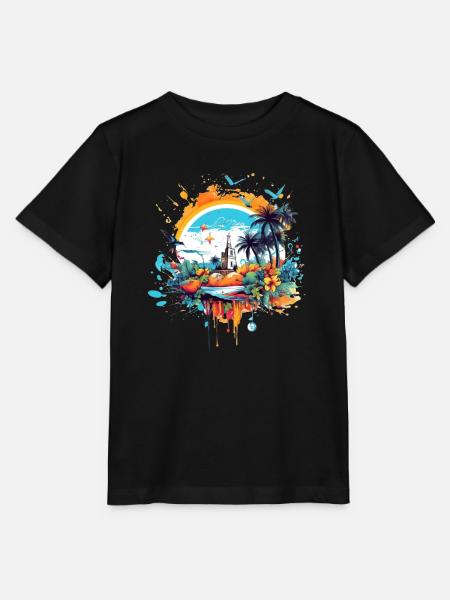 Sommerliches Design - Stanley/Stella Kinder T-Shirt MINI CREATOR - Schwarz