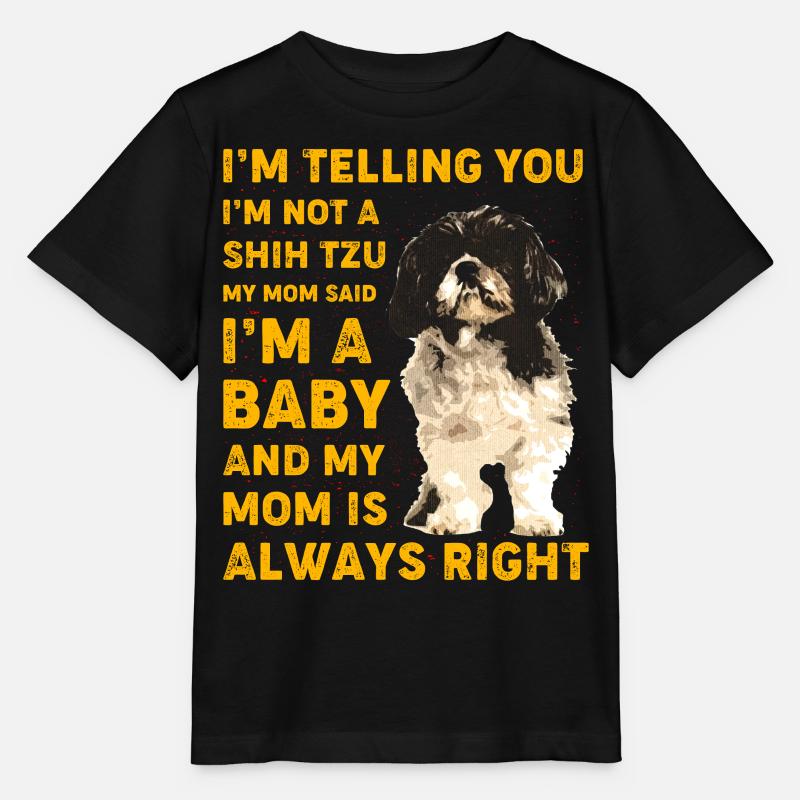 Shih Tzu - Stanley/Stella MINI CREATOR Kids’ T-Shirt - black
