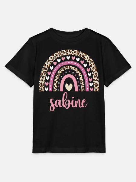 Sabine Regenbogen Name Geburtstag Sabine - Stanley/Stella Kinder T-Shirt MINI CREATOR  - Schwarz