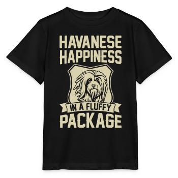 Le bonheur bichon havanais dans un emballage moelleux - T-shirt bio MINI CREATOR Stanley/Stella Enfant - noir - Devant - Mikhail (115cm)