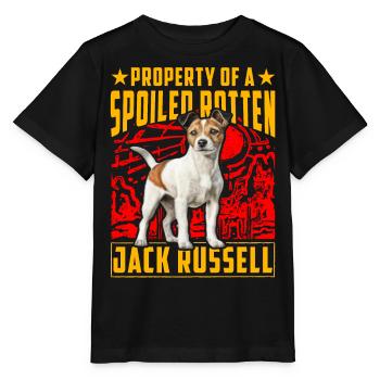 Property of a spoiled rotten Jack Russell - Stanley/Stella MINI CREATOR Kids’ T-Shirt - black - Front - Mikhail (115cm)