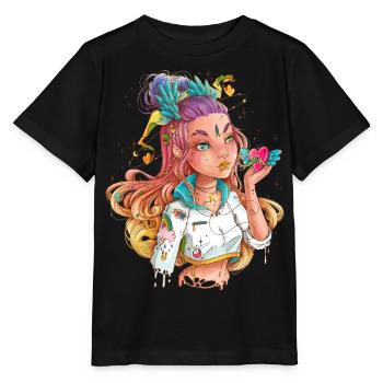 Un cœur dans la paume de la main - T-shirt bio MINI CREATOR Stanley/Stella Enfant - noir - Devant - Mikhail (115cm)