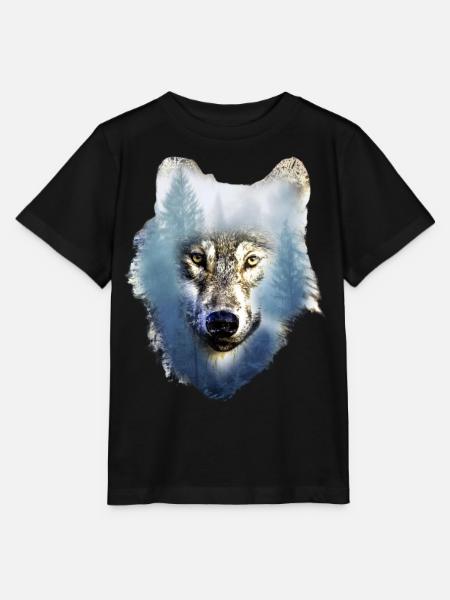 Wolf - Stanley/Stella Kinder T-Shirt MINI CREATOR - Schwarz