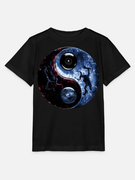 Yin Yang - Stanley/Stella Kinder T-Shirt MINI CREATOR - Schwarz