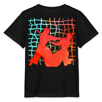 Aikido - Stanley/Stella Kinder T-Shirt MINI CREATOR  - Schwarz - Vorne - Mikhail (115cm)