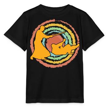 Aikido - Stanley/Stella Kinder T-Shirt MINI CREATOR  - Schwarz - Vorne - Mikhail (115cm)