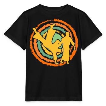 Aikido - Stanley/Stella Kinder T-Shirt MINI CREATOR  - Schwarz - Vorne - Mikhail (115cm)