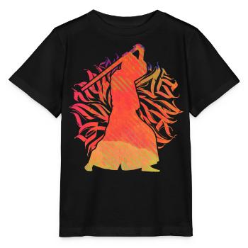 Aïkido - T-shirt bio MINI CREATOR Stanley/Stella Enfant - noir - Devant - Mikhail (115cm)