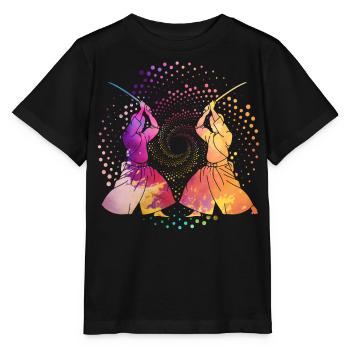 Aikido - Stanley/Stella Kinder T-Shirt MINI CREATOR  - Schwarz - Vorne - Mikhail (115cm)