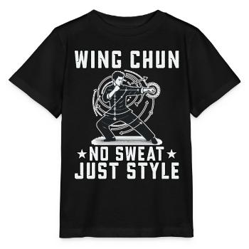 Wing Chun : pas de transpiration, juste du style - T-shirt bio MINI CREATOR Stanley/Stella Enfant - noir - Devant - Mikhail (115cm)