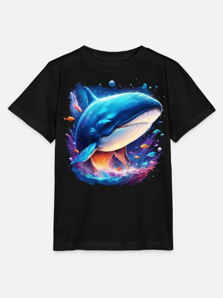 Blauwal - Stanley/Stella Kinder T-Shirt MINI CREATOR - Schwarz