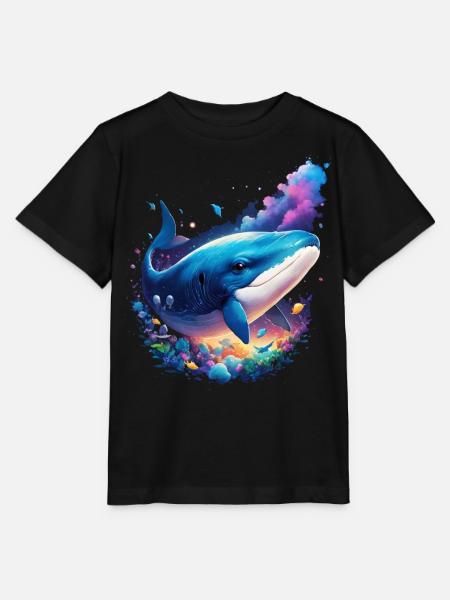 Blauwal - Stanley/Stella Kinder T-Shirt MINI CREATOR - Schwarz
