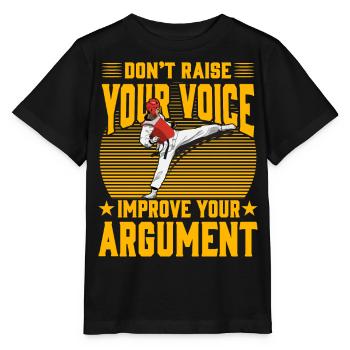 Erheben Sie nicht Ihre Stimme, verbessern Sie Ihre Argumentation - Stanley/Stella Kinder T-Shirt MINI CREATOR  - Schwarz - Vorne - Mikhail (115cm)