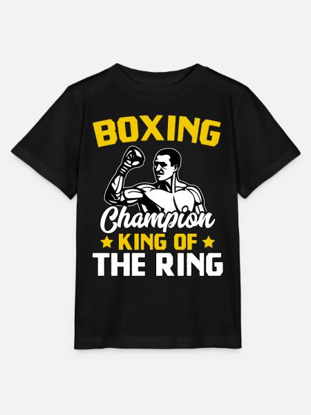 Box-Champion König des Rings - Stanley/Stella Kinder T-Shirt MINI CREATOR  - Schwarz