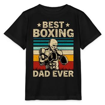 Bester Boxvater aller Zeiten - Stanley/Stella Kinder T-Shirt MINI CREATOR  - Schwarz - Vorne - Mikhail (115cm)