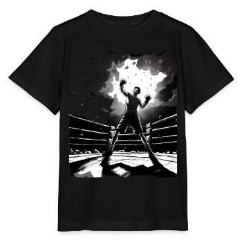 Boxe - T-shirt bio MINI CREATOR Stanley/Stella Enfant - noir - Devant - Mikhail (115cm)