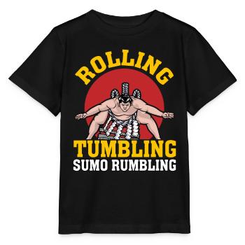 Roulement Tumbling Sumo Grondement - T-shirt bio MINI CREATOR Stanley/Stella Enfant - noir - Devant - Mikhail (115cm)