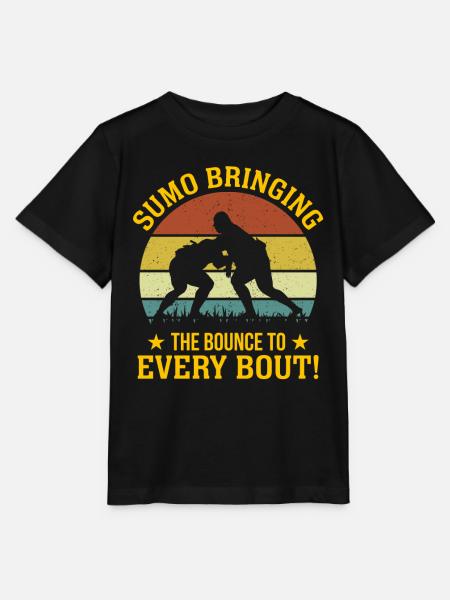 Sumo Bringing the bounce to every bout! - Stanley/Stella MINI CREATOR Kids’ T-Shirt - black