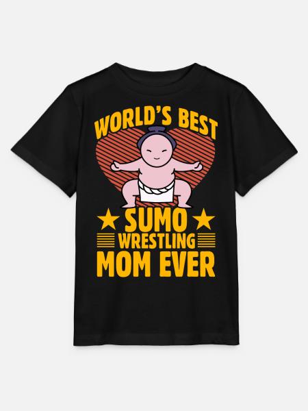 World's best Sumo Wrestling Mom ever - Stanley/Stella MINI CREATOR Kids’ T-Shirt - black