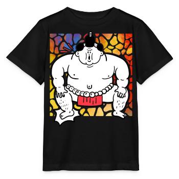 Sumo - Stanley/Stella Kinder T-Shirt MINI CREATOR  - Schwarz - Vorne - Mikhail (115cm)
