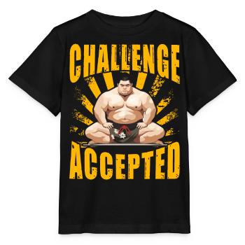 Défi Sumo accepté - T-shirt bio MINI CREATOR Stanley/Stella Enfant - noir - Devant - Mikhail (115cm)