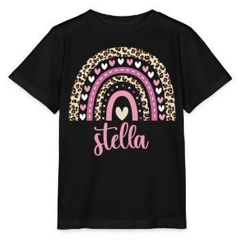 Stella Regenbogen Name Geburtstag Stella - Stanley/Stella Kinder T-Shirt MINI CREATOR  - Schwarz - Vorne - Mikhail (115cm)