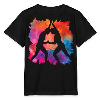 Lutte - T-shirt bio MINI CREATOR Stanley/Stella Enfant - noir - Devant - Mikhail (115cm)