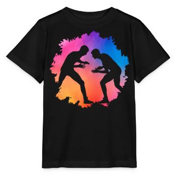 Lutte - T-shirt bio MINI CREATOR Stanley/Stella Enfant - noir - Devant - Mikhail (115cm)