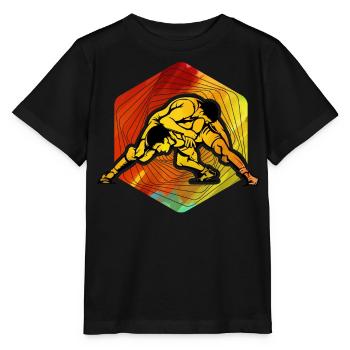 Lutte - T-shirt bio MINI CREATOR Stanley/Stella Enfant - noir - Devant - Mikhail (115cm)