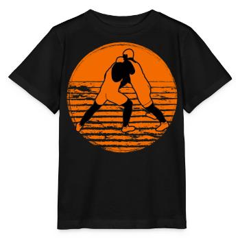Lutte - T-shirt bio MINI CREATOR Stanley/Stella Enfant - noir - Devant - Mikhail (115cm)