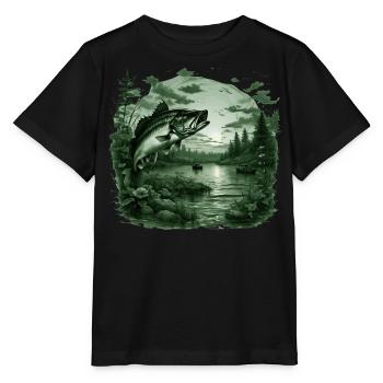 Poisson bar - T-shirt bio MINI CREATOR Stanley/Stella Enfant - noir - Devant - Mikhail (115cm)
