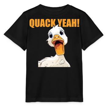 Femmes Quak Yeah Funny Duck - T-shirt bio MINI CREATOR Stanley/Stella Enfant - noir - Devant - Mikhail (115cm)