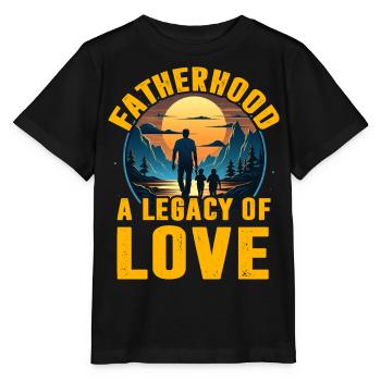 La paternité, un héritage d’amour - T-shirt bio MINI CREATOR Stanley/Stella Enfant - noir - Devant - Mikhail (115cm)