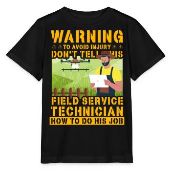 Warnung, um Verletzungen zu vermeidenSagen Sie es diesem Feld nicht - Stanley/Stella Kinder T-Shirt MINI CREATOR  - Schwarz - Vorne - Mikhail (115cm)