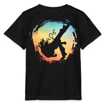 Capoeira - Stanley/Stella Kinder T-Shirt MINI CREATOR  - Schwarz - Vorne - Mikhail (115cm)