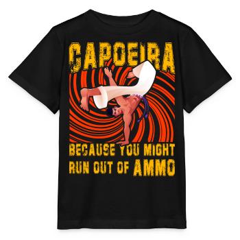 Capoeira parce que vous pourriez être à court de munitions - T-shirt bio MINI CREATOR Stanley/Stella Enfant - noir - Devant - Mikhail (115cm)