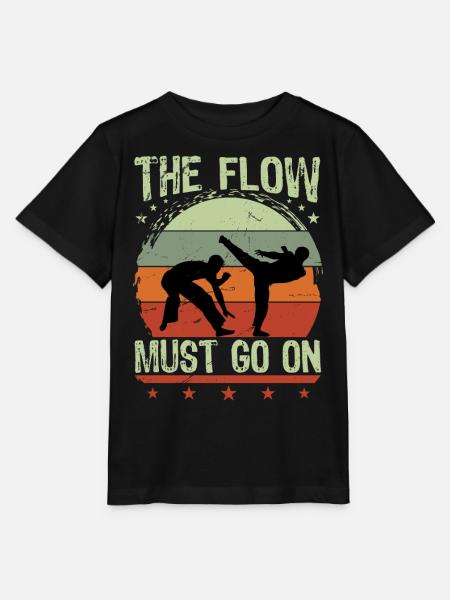 Der Flow muss weitergehen - Stanley/Stella Kinder T-Shirt MINI CREATOR  - Schwarz