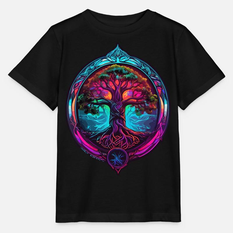 Yggdrasil - T-shirt bio MINI CREATOR Stanley/Stella Enfant - noir
