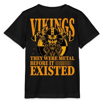 Vikings, ils étaient du métal avant qu’il n’existe - T-shirt bio MINI CREATOR Stanley/Stella Enfant - noir - Devant - Mikhail (115cm)
