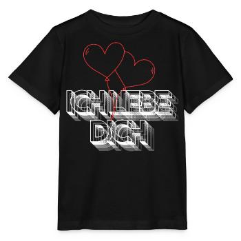 Ich liebe Dich - Stanley/Stella Kinder T-Shirt MINI CREATOR  - Schwarz - Vorne - Mikhail (115cm)