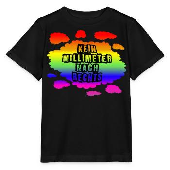 AfD stoppen gegen rechts Demokratie Vielfalt links - Stanley/Stella Kinder T-Shirt MINI CREATOR  - Schwarz - Vorne - Mikhail (115cm)