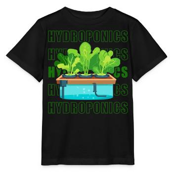 Culture hydroponique - T-shirt bio MINI CREATOR Stanley/Stella Enfant - noir - Devant - Mikhail (115cm)