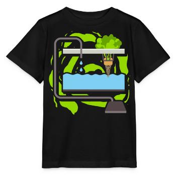 Culture hydroponique - T-shirt bio MINI CREATOR Stanley/Stella Enfant - noir - Devant - Mikhail (115cm)
