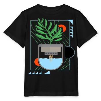 Culture hydroponique - T-shirt bio MINI CREATOR Stanley/Stella Enfant - noir - Devant - Mikhail (115cm)