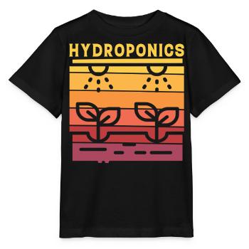 Culture hydroponique - T-shirt bio MINI CREATOR Stanley/Stella Enfant - noir - Devant - Mikhail (115cm)